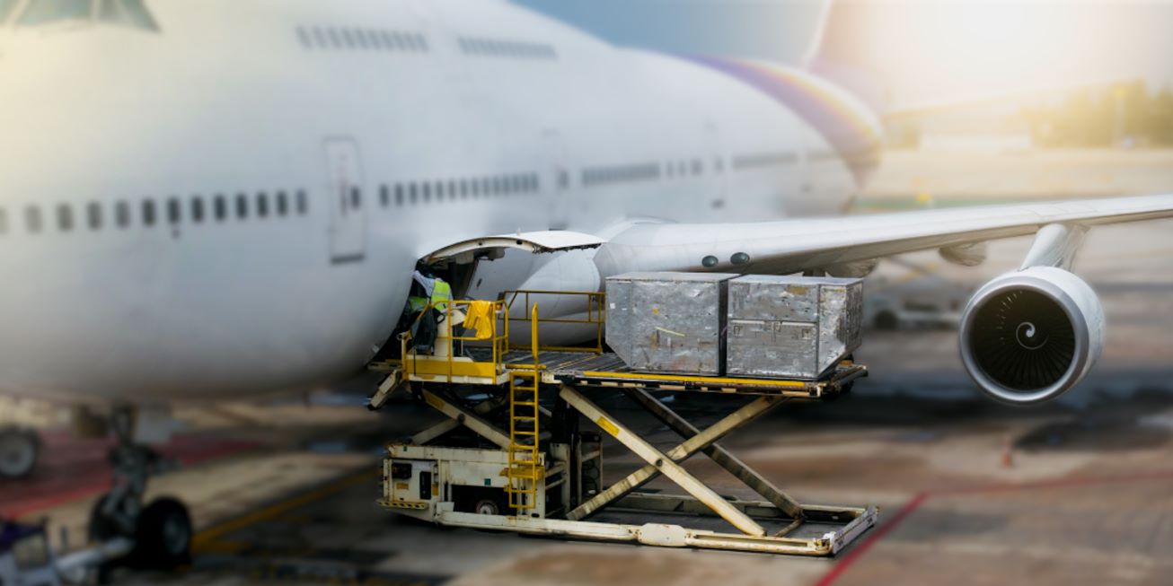 ULD container airplane highloader