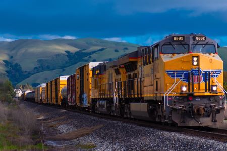 train transport containers trails